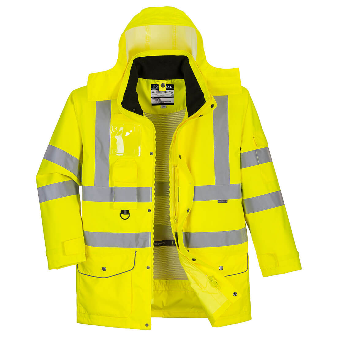 Hi-Vis 7-in-1 Traffic Jacket - Yellow, 4XL