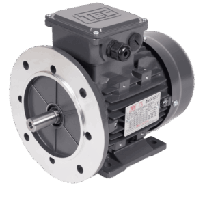 TEC Three Phase Electric Motor, 9.2kw, 12HP, Foot & Flange Mounted, (B35), 1500 rpm (4 pole), IE2 Efficiency 132M Frame, Aluminium Body.